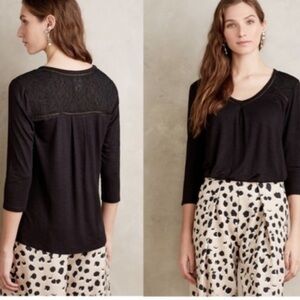 Anthropologie Dolan Left Coast Black Maisy Tee